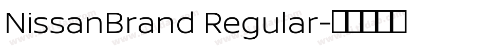 NissanBrand Regular字体转换